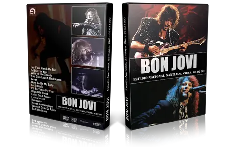Artwork Cover of Bon Jovi 1990-02-06 DVD Santiago Proshot