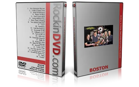 Artwork Cover of Boston 2003-07-16 DVD Moline Audience