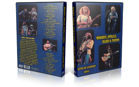 Artwork Cover of CSNY 1974-09-14 DVD London Proshot