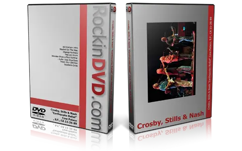 Artwork Cover of CSNY 1989-11-26 DVD San Francisco Proshot