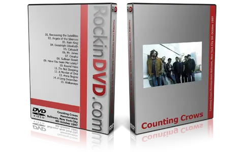 Artwork Cover of Counting Crows 1997-10-06 DVD New York City Proshot