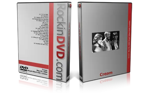 Artwork Cover of Cream 2005-05-02 DVD London Audience