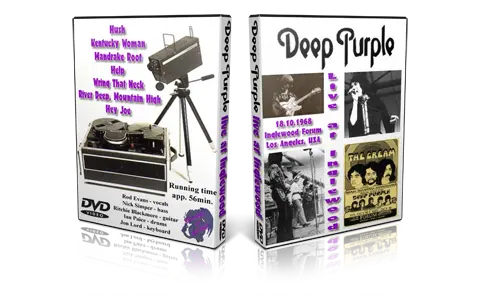 Artwork Cover of Deep Purple 1968-10-18 DVD Los Angeles Proshot