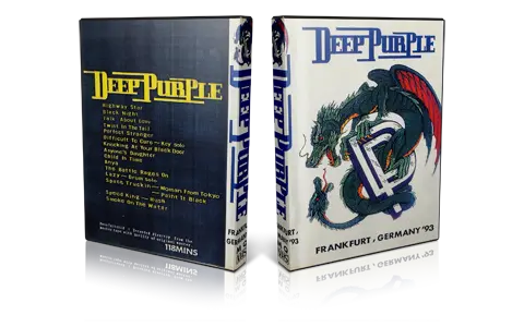 Artwork Cover of Deep Purple 1993-10-03 DVD Frankfurt Audience