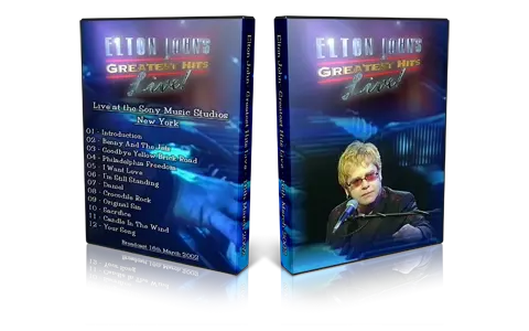 Artwork Cover of Elton John 2002-03-16 DVD Greatest Hits Live Proshot