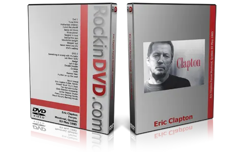 Artwork Cover of Eric Clapton 1985-05-03 DVD Montreal Audience