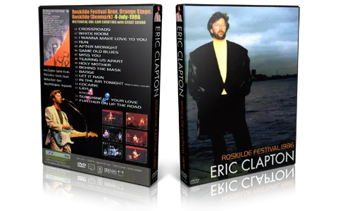 Artwork Cover of Eric Clapton 1986-07-04 DVD Roskilde Audience