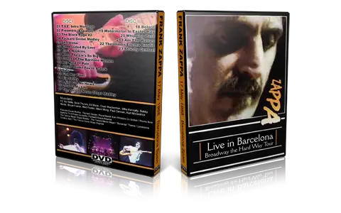 Artwork Cover of Frank Zappa 1988-05-17 DVD Barcelona Proshot