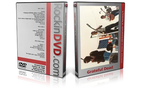 Artwork Cover of Grateful Dead 1988-10-16 DVD St Petersburg Audience