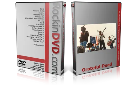 Artwork Cover of Grateful Dead 1992-06-15 DVD East Rutherford Proshot