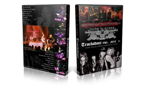 Artwork Cover of Guns N Roses 1986-07-11 DVD Hollywood Audience