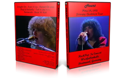 Artwork Cover of Heart 1982-05-28 DVD Dortmund Proshot