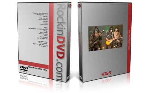 Artwork Cover of KISS Compilation DVD Houston TX 1976 Proshot