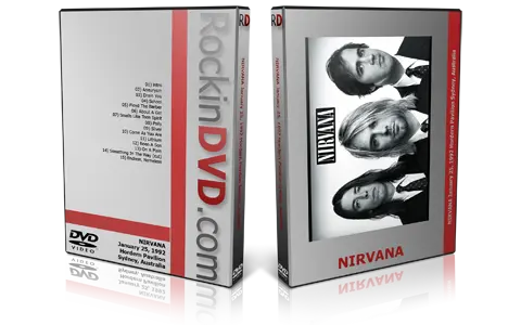Artwork Cover of Nirvana 1992-01-25 DVD Sydney Proshot