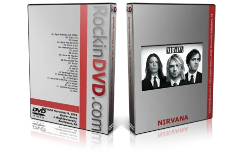 Artwork Cover of Nirvana 1993-11-09 DVD Bethlehem Audience