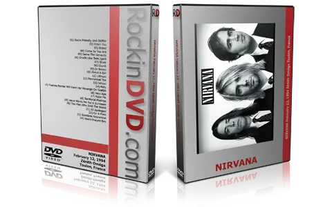 Artwork Cover of Nirvana 1994-02-12 DVD Toulon Audience