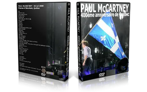 Artwork Cover of Paul McCartney 2008-07-20 DVD Quebec City Proshot