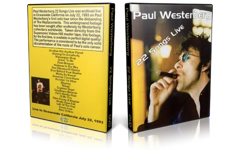 Artwork Cover of Paul Westerberg 1993-07-22 DVD 22 Songs Live Proshot