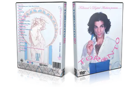 Artwork Cover of Prince 1988-10-05 DVD Toronto Audience