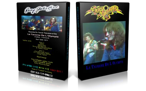 Artwork Cover of Rory Gallagher 1971-04-30 DVD Paris Proshot