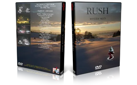 Artwork Cover of Rush 1983-04-09 DVD Montreal Audience