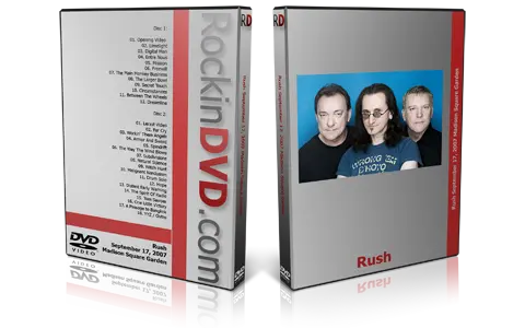 Artwork Cover of Rush 2007-09-17 DVD New York City Proshot