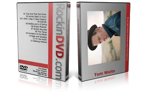 Artwork Cover of Tom Waits 1981-07-03 DVD Montreal Proshot