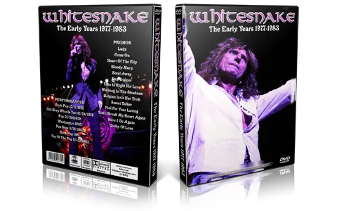 Artwork Cover of Whitesnake Compilation DVD The Early Years 1977-1983 Proshot
