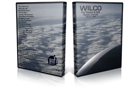 Artwork Cover of Wilco 1995-05-23 DVD Boulder Audience