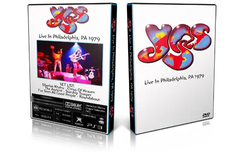 Artwork Cover of Yes 1979-06-21 DVD Philadelphia Proshot