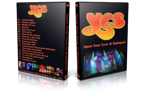 Artwork Cover of Yes 1998-03-31 DVD Budapest Proshot