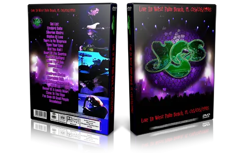 Artwork Cover of Yes 1998-08-08 DVD West Palm Beach Proshot