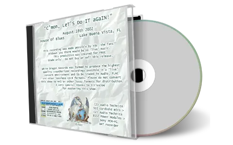 Artwork Cover of Peter Frampton 2002-08-18 CD Lake Buena Vista Audience