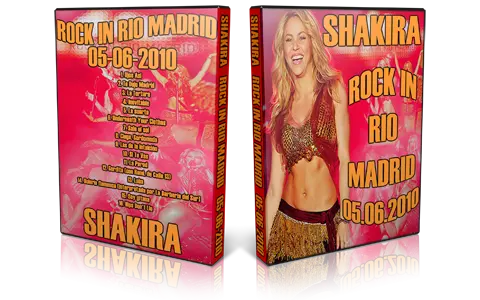 Artwork Cover of Shakira 2010-06-05 DVD Madrid Proshot