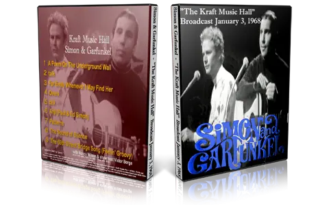 Artwork Cover of Simon and Garfunkel 1968-01-03 DVD NBC Proshot