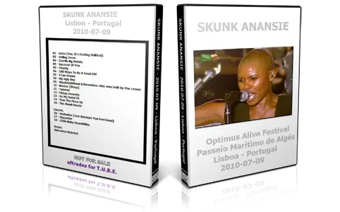 Artwork Cover of Skunk Anansie 2010-07-09 DVD Lisboa Proshot