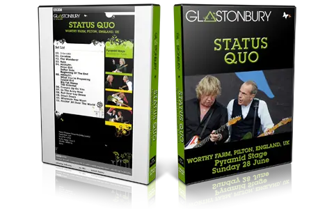 Artwork Cover of Status Quo 2009-06-28 DVD Glastonbury Proshot