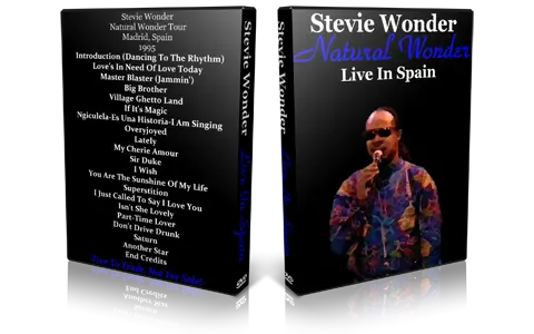 Artwork Cover of Stevie Wonder Compilation DVD Madrid 1995 Proshot