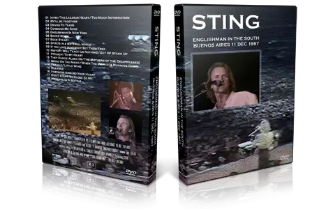 Artwork Cover of Sting 1987-12-11 DVD Buenos Aires Proshot