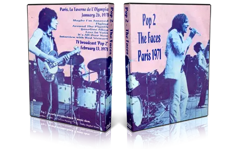 Artwork Cover of The Faces 1971-01-26 DVD Paris Proshot