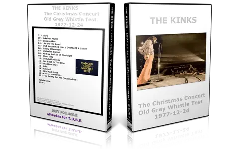 Artwork Cover of The Kinks 1977-12-24 DVD London Proshot