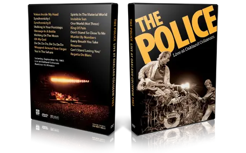 Artwork Cover of The Police 1983-09-10 DVD Oakland Proshot