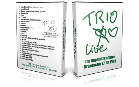 Artwork Cover of Trio 1981-10-17 DVD Bramsche Audience