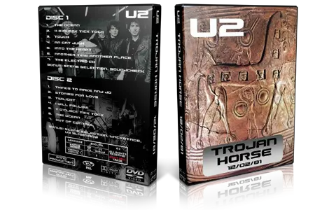 Artwork Cover of U2 1981-02-12 DVD Den Hague Proshot
