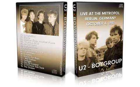 Artwork Cover of U2 1981-11-04 DVD Berlin Proshot