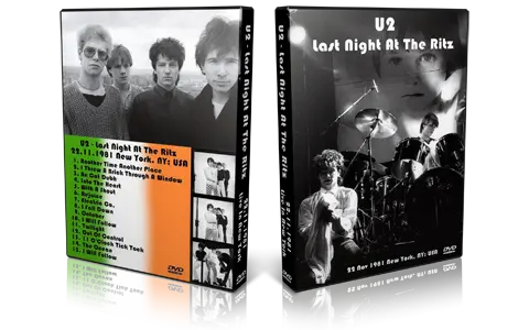 Artwork Cover of U2 1981-11-22 DVD New York City Proshot