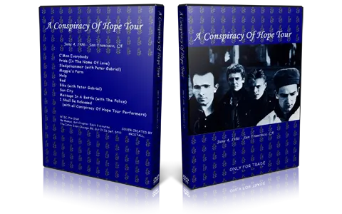 Artwork Cover of U2 1986-06-04 DVD San Francisco Proshot