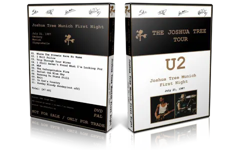 Artwork Cover of U2 1987-07-21 DVD Munich Audience