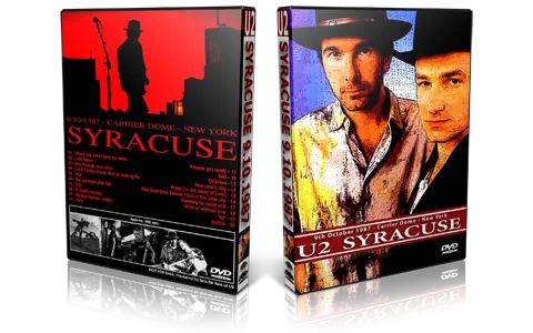 Artwork Cover of U2 1987-10-09 DVD Syracuse Proshot