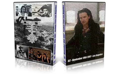 Artwork Cover of U2 1987-11-18 DVD Los Angeles Proshot